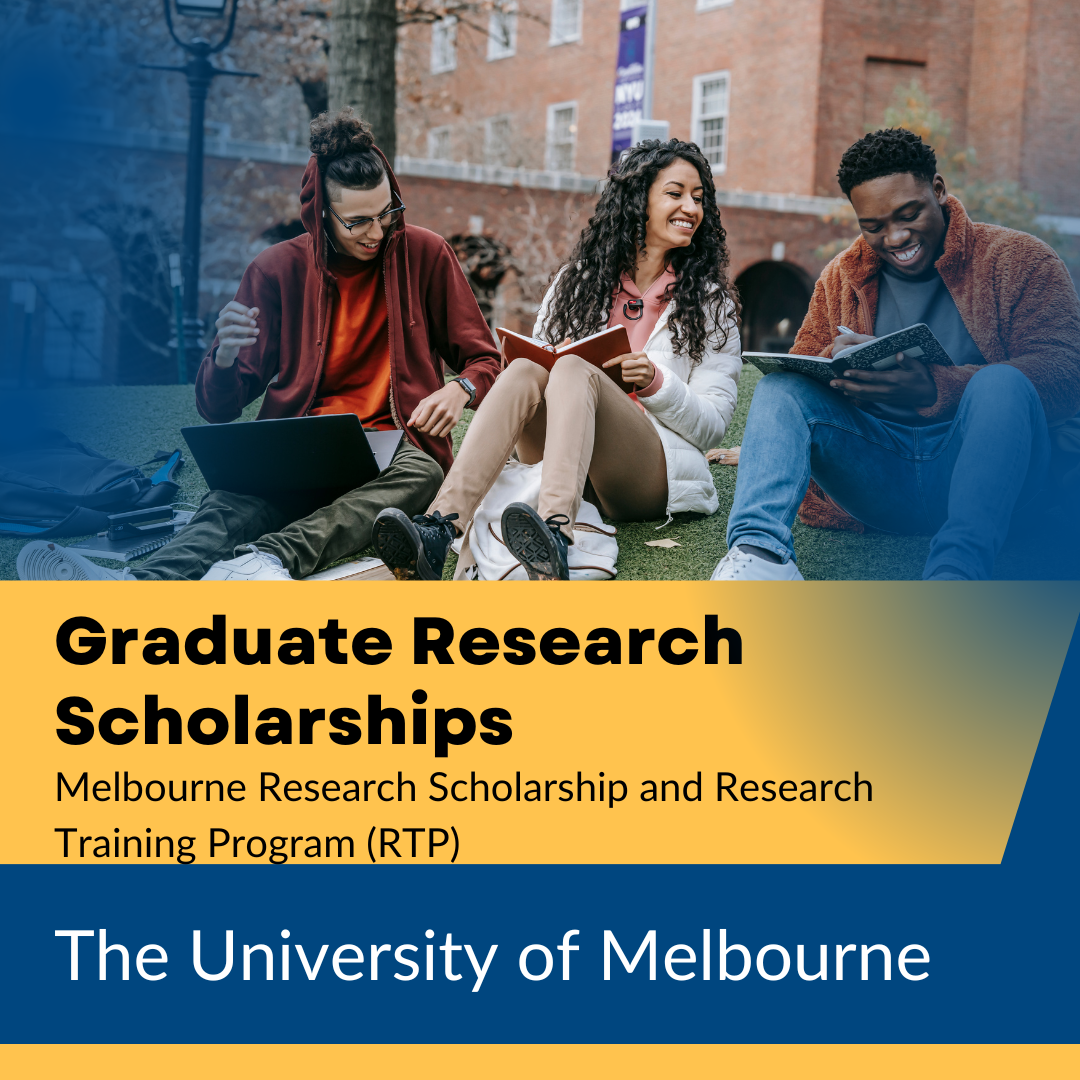 University of Melbourne RTP Scholarship 2025/2026 (up to $135,000)